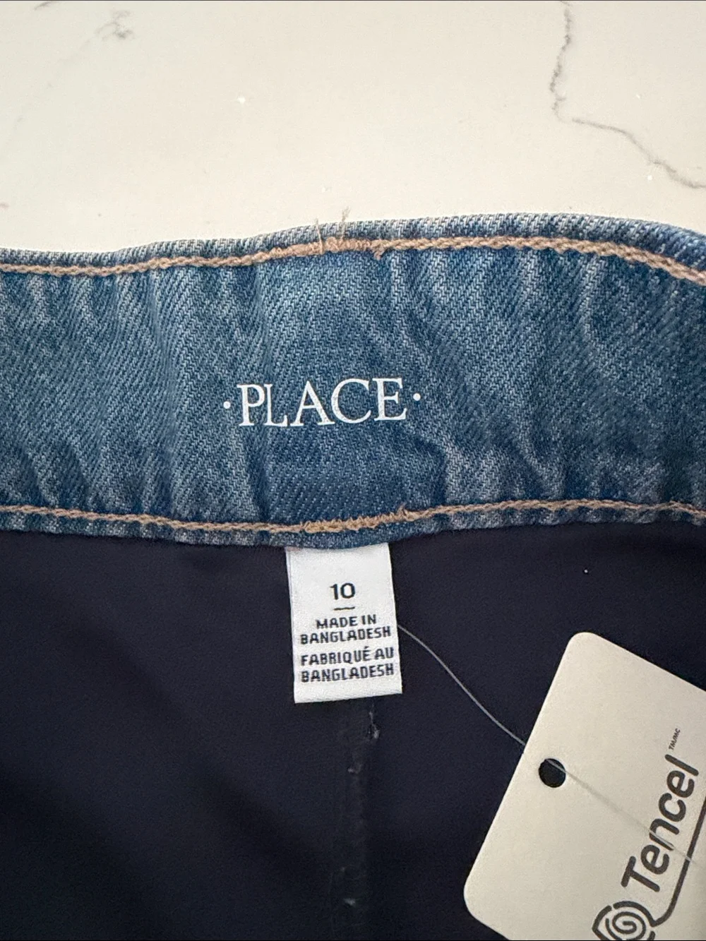 The Children's Place Light Blue Denim Pleated Skirt